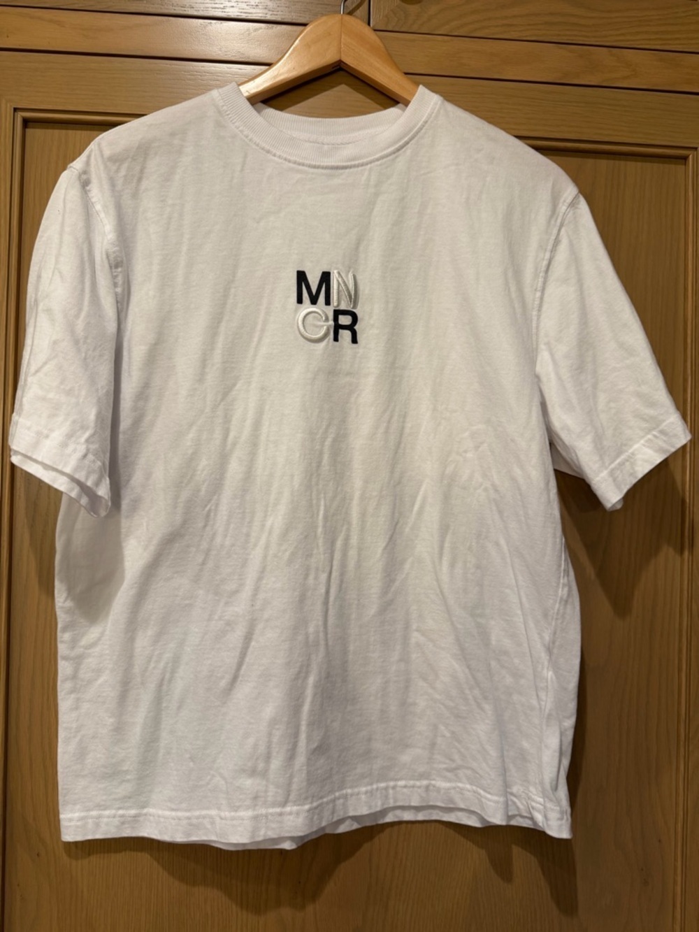 BTS Monochrome White Logo Short-Sleeve T-Shirt - Men's Casual Tee